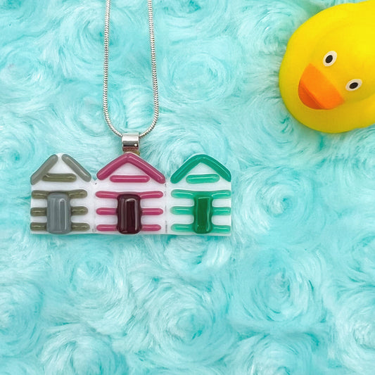 Triple Beach Huts Necklace
