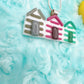 Triple Beach Huts Necklace