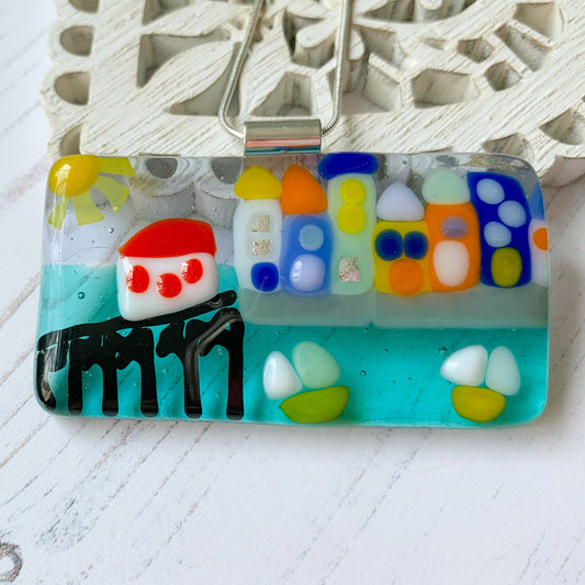 Tenby Statement Whimsy Glass Necklace