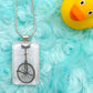 Unicycle Glass Necklace