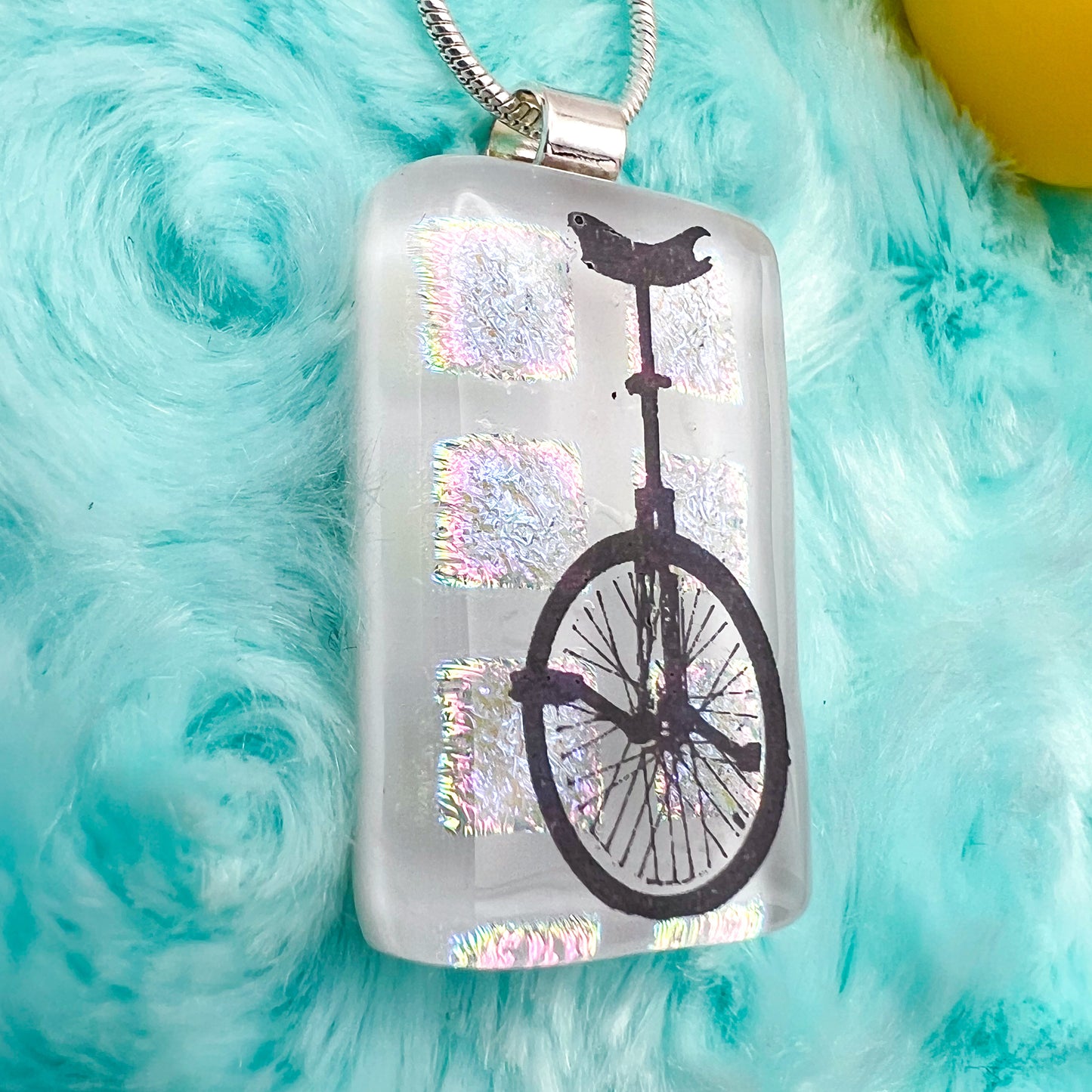 Unicycle Glass Necklace