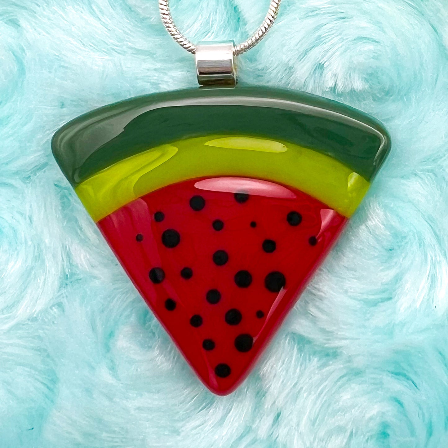 Watermelon Glass Necklace
