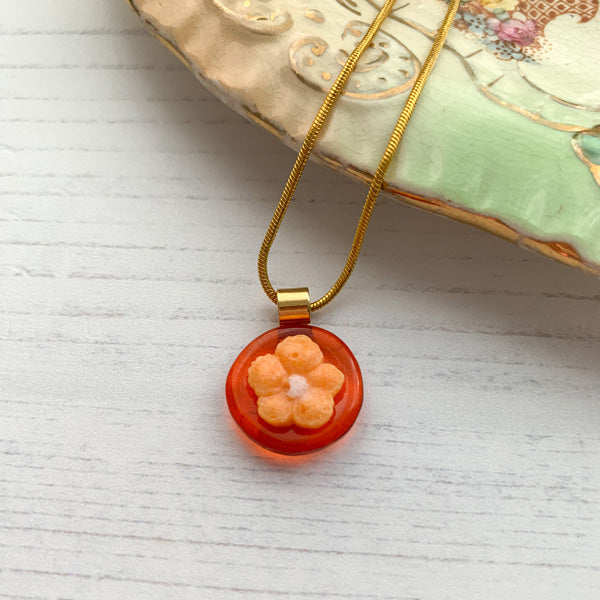 White Flower Duo Necklace