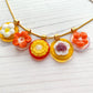 White Flower Duo Necklace