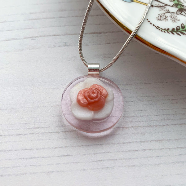 Pink Flower Necklace
