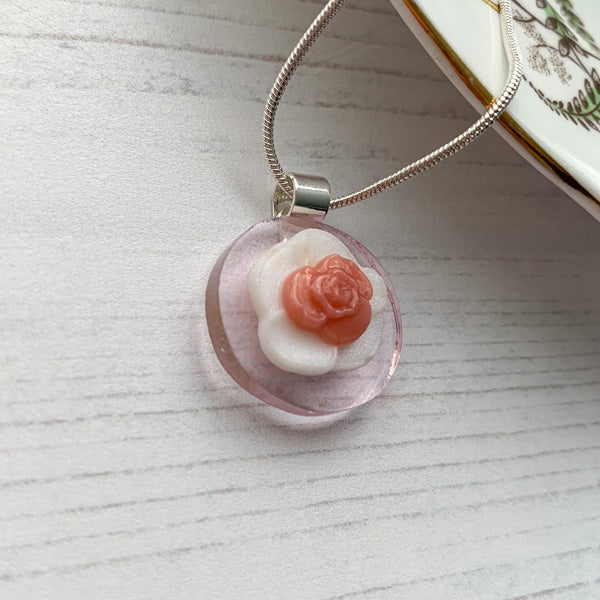 Pink Flower Necklace