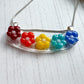 Rainbow Flower Necklace