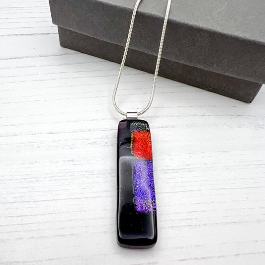 Classic Block Glass Necklace