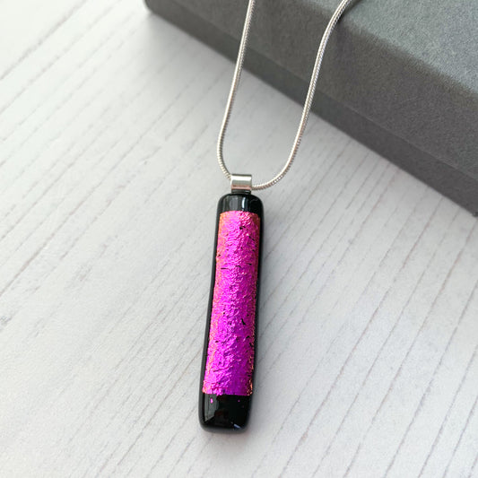 Classic Pink Glass Necklace