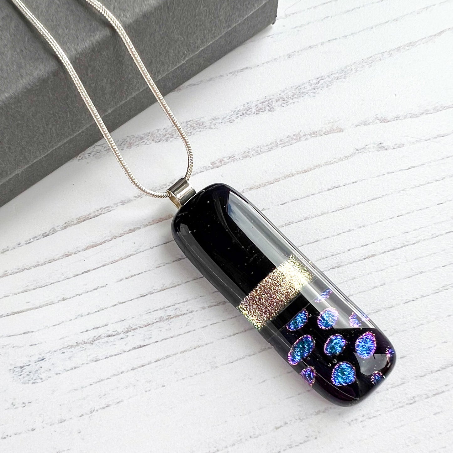Classic Purple Glass Necklace