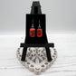 Red Geometric Glass Earrings