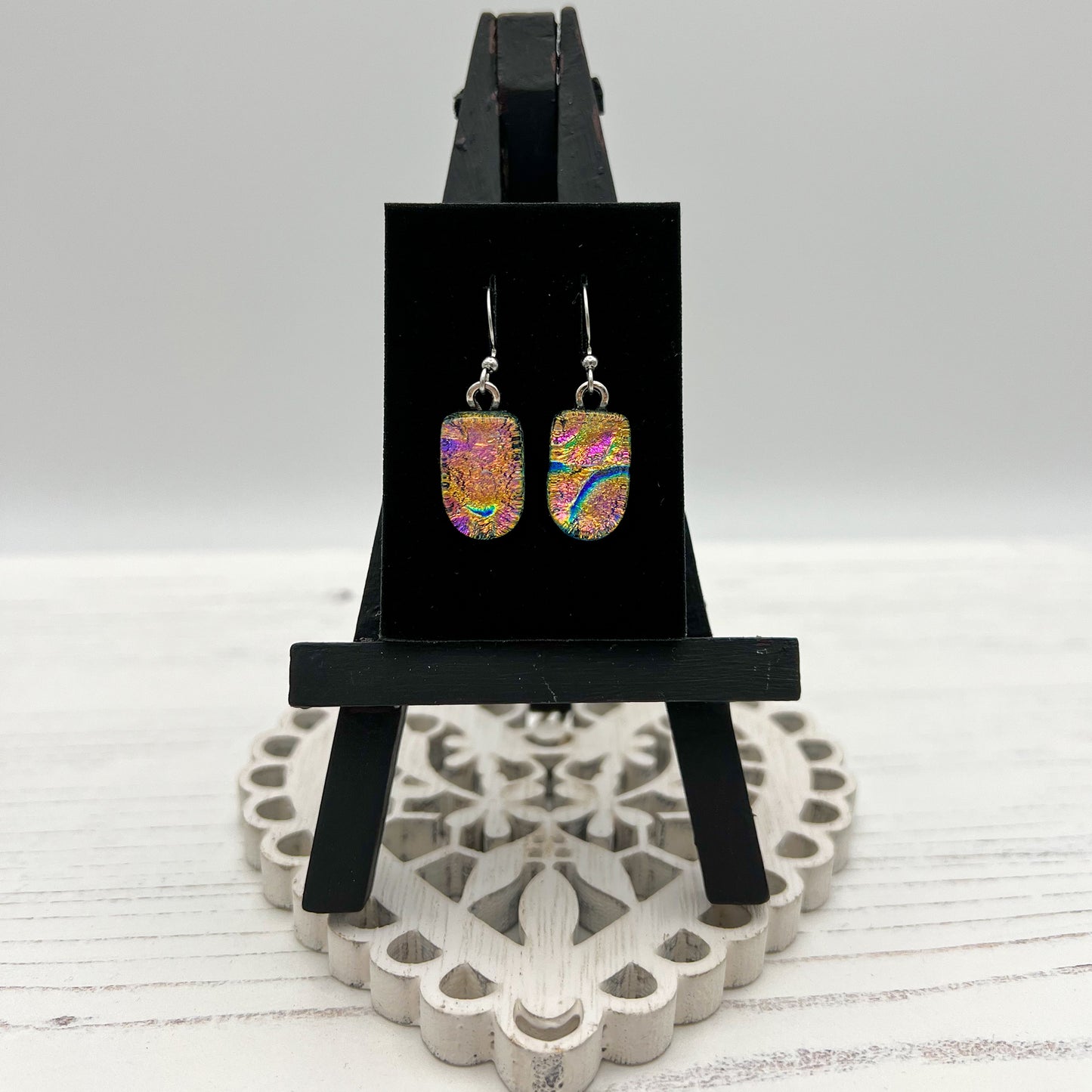 Multicoloured Sparkly Glass Earrings