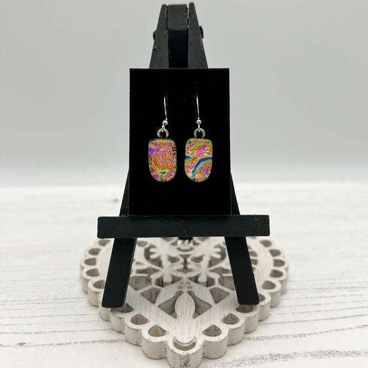 Multicoloured Sparkly Glass Earrings