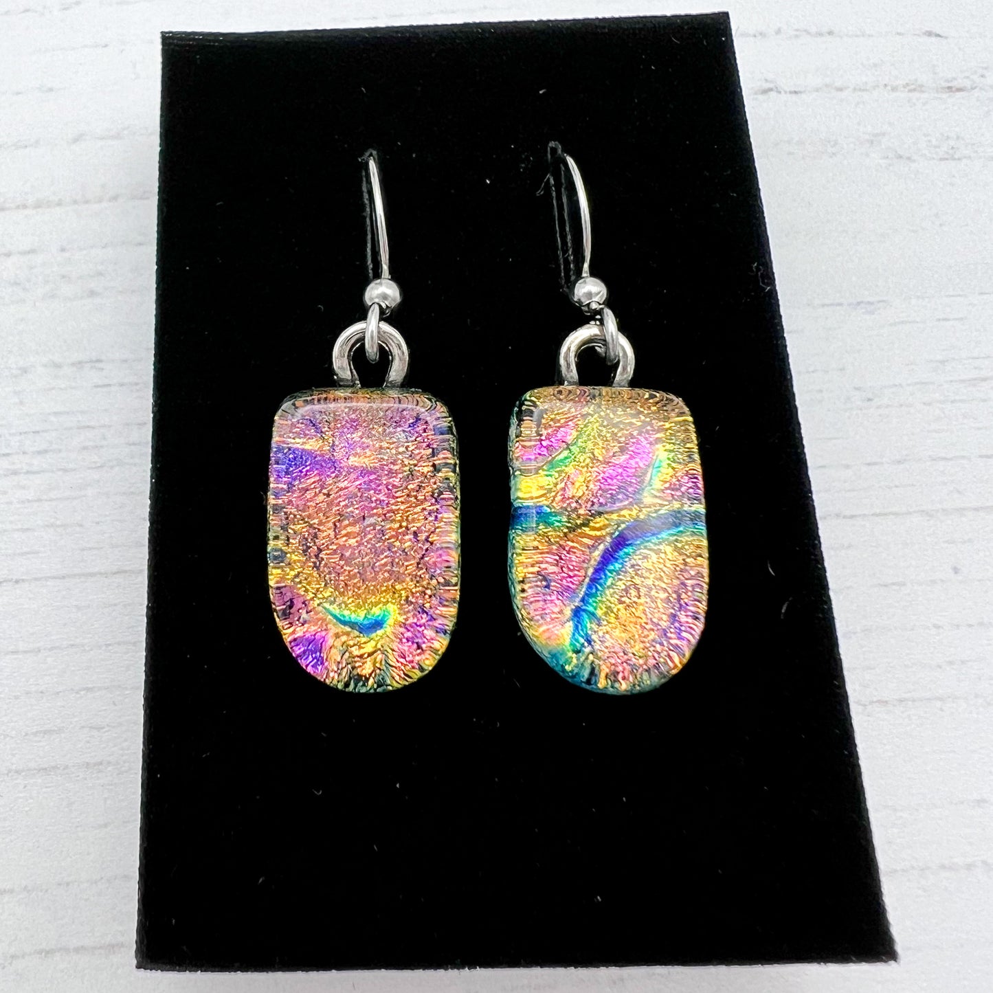 Multicoloured Sparkly Glass Earrings
