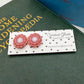 Cute glass flower earrings - clip-on