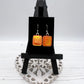 Orange Glass Earrings