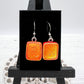 Orange Glass Earrings