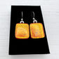 Orange Glass Earrings