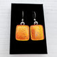 Orange Glass Earrings