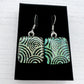 Swirl Black Glass Earrings