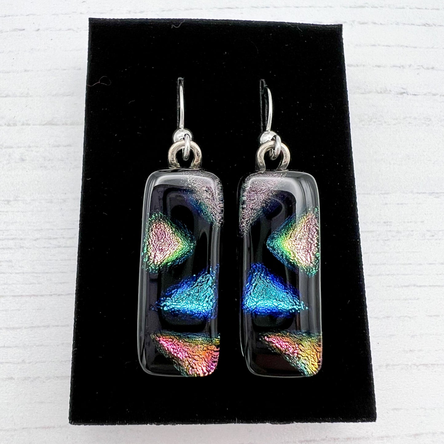Triangles Glass Earrings