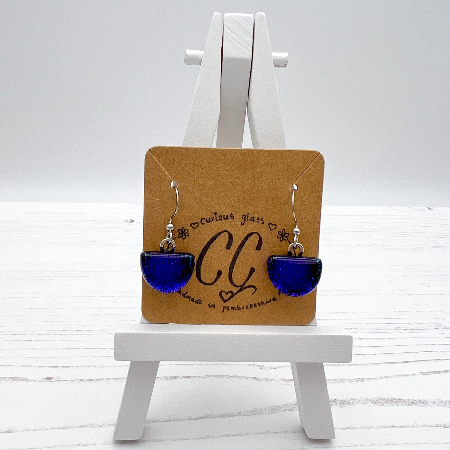 Shades of Pink & Purple Glass Earrings