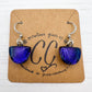Shades of Pink & Purple Glass Earrings