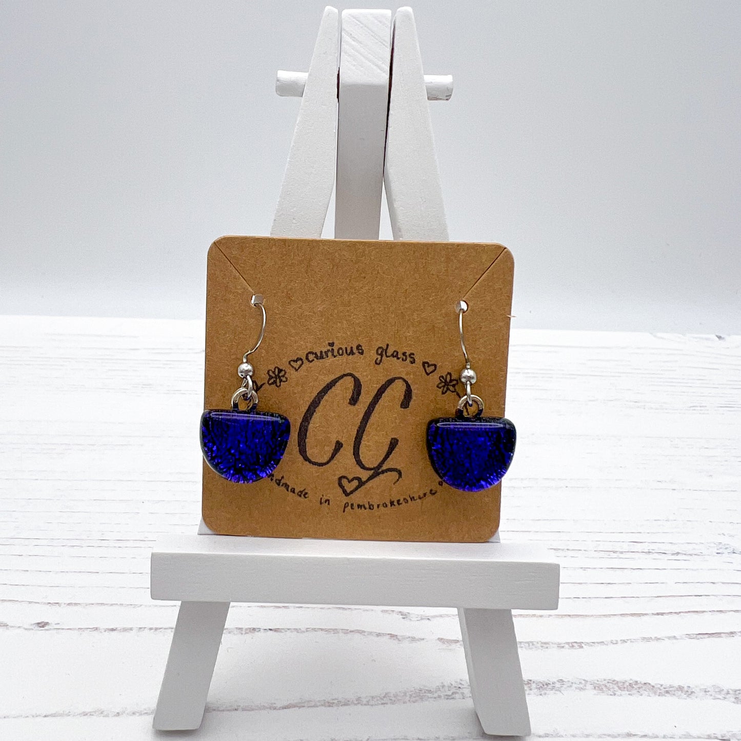 Shades of Pink & Purple Glass Earrings