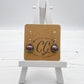 Shades of Pink & Purple Glass Earrings