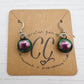 Shades of Pink & Purple Glass Earrings