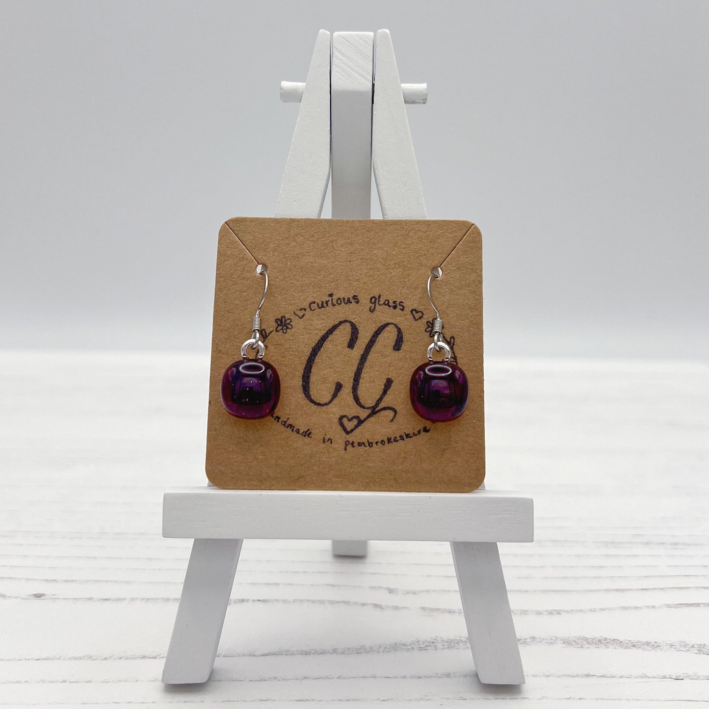 Shades of Red, Orange & Yellow Glass Earrings