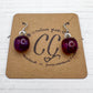 Shades of Red, Orange & Yellow Glass Earrings