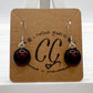 Shades of Red, Orange & Yellow Glass Earrings