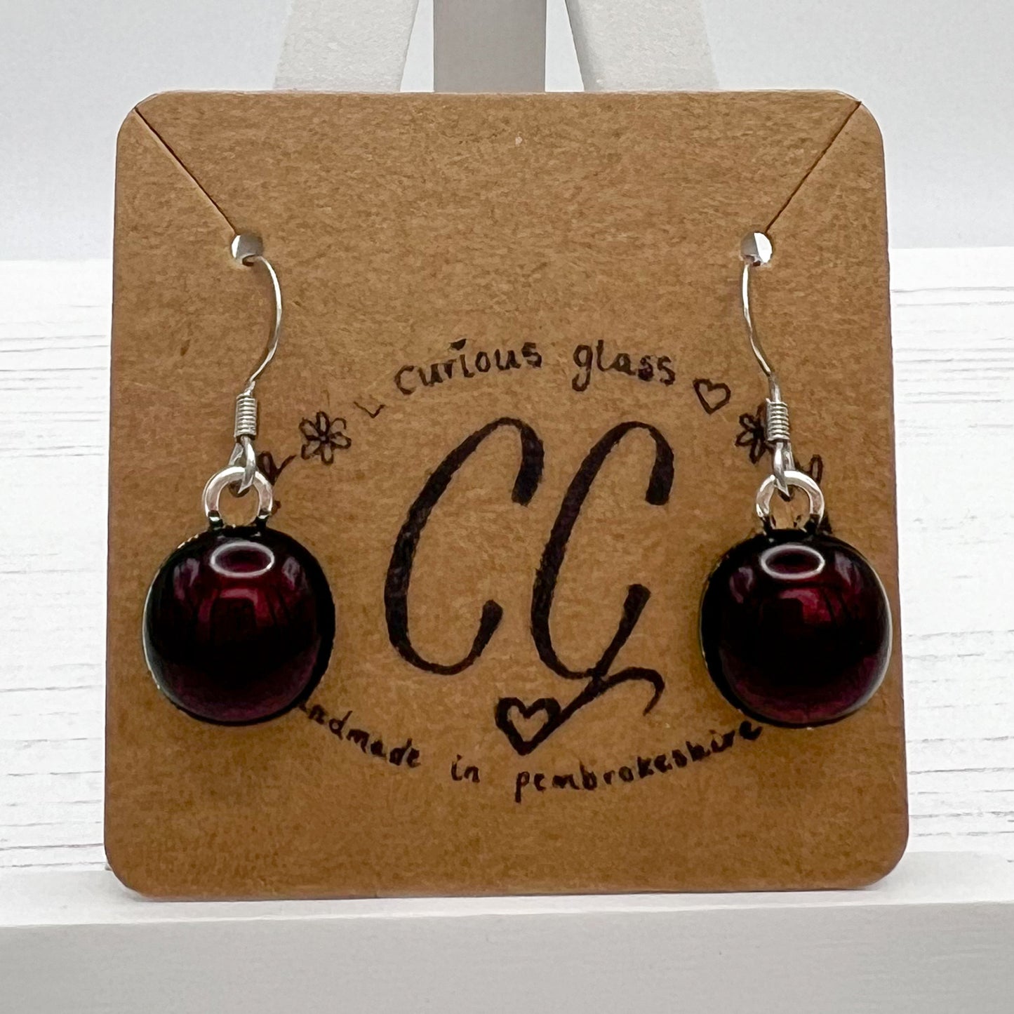 Shades of Red, Orange & Yellow Glass Earrings