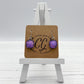 Shades of Pink & Purple Glass Earrings