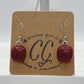 Shades of Red, Orange & Yellow Glass Earrings