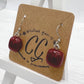 Shades of Red, Orange & Yellow Glass Earrings