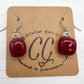 Shades of Red, Orange & Yellow Glass Earrings