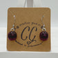 Shades of Red, Orange & Yellow Glass Earrings
