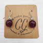 Shades of Red, Orange & Yellow Glass Earrings
