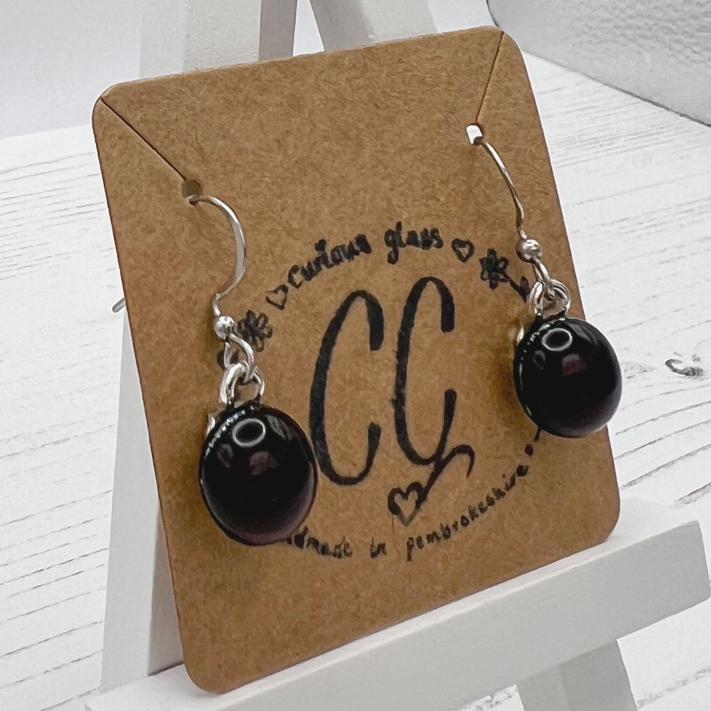 Shades of Red, Orange & Yellow Glass Earrings