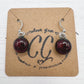 Shades of Red, Orange & Yellow Glass Earrings