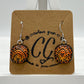 Shades of Red, Orange & Yellow Glass Earrings