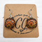 Shades of Red, Orange & Yellow Glass Earrings