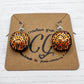 Shades of Red, Orange & Yellow Glass Earrings