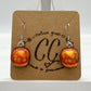 Shades of Red, Orange & Yellow Glass Earrings