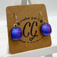Shades of Pink & Purple Glass Earrings