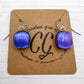 Shades of Pink & Purple Glass Earrings