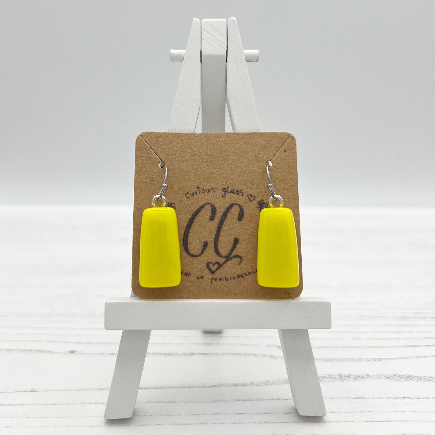 Shades of Red, Orange & Yellow Glass Earrings