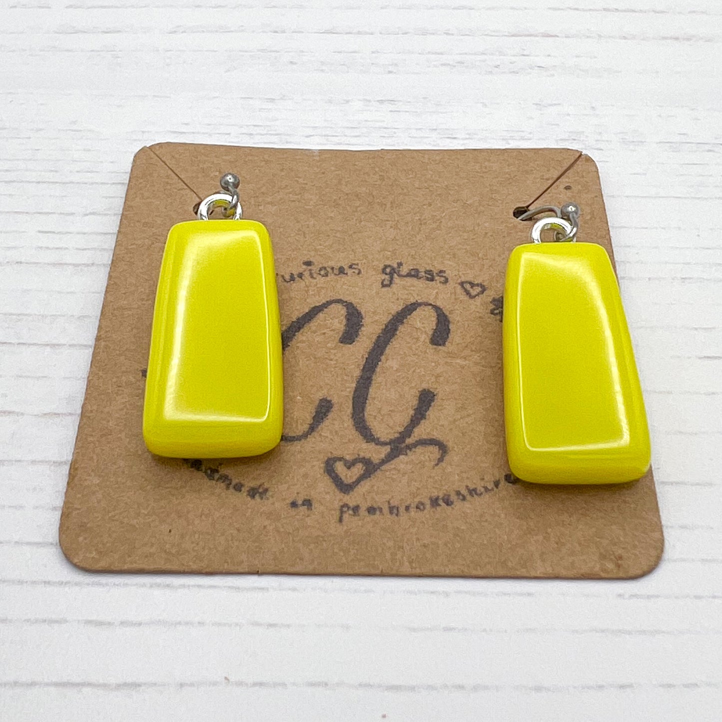 Shades of Red, Orange & Yellow Glass Earrings